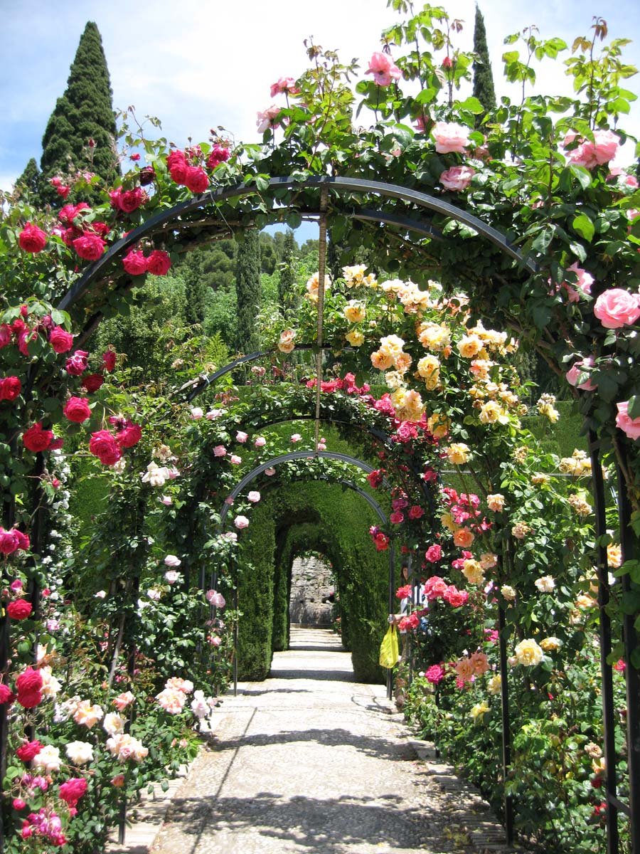 Цветочная арка в Альгамбре